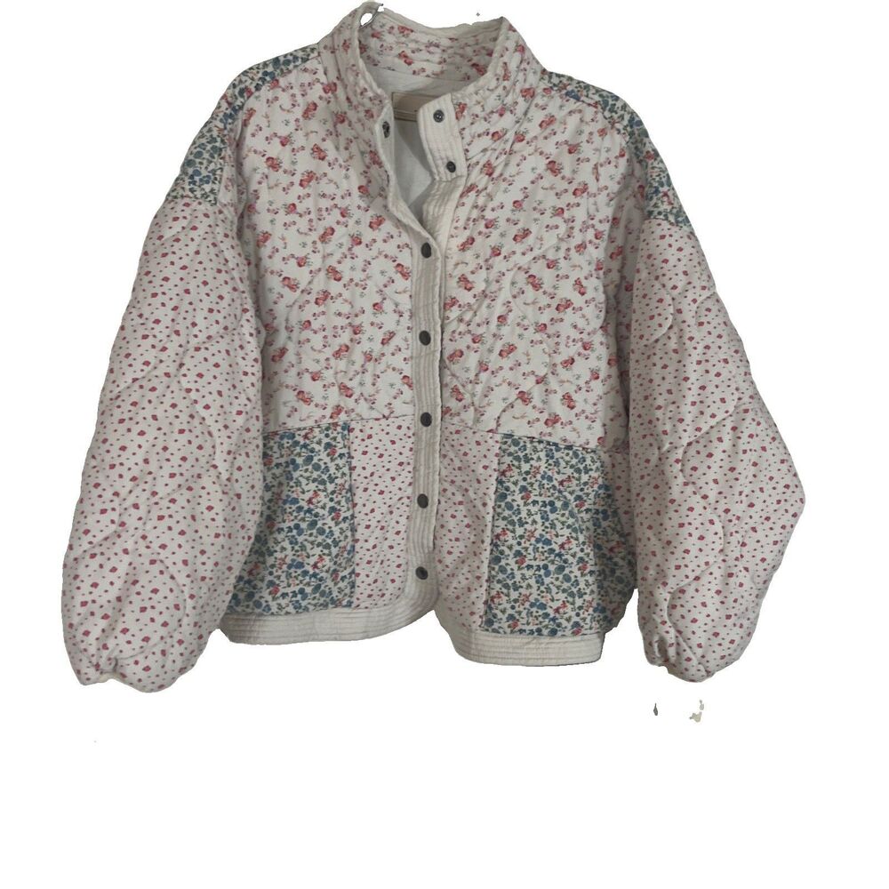 Blank NYC BlankNYC Floral Quilted Jacket Cottage Core Bomber Small